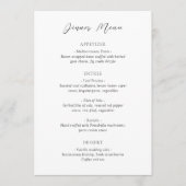 ビアンカエレガントウェディング メニュー (正面)