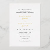 ビアンカエレガントウェディング 箔招待状 (正面)