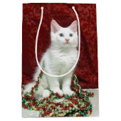 ビアンカズメーンクーンクリスマス – Cat ミディアムペーパーバッグ (正面)