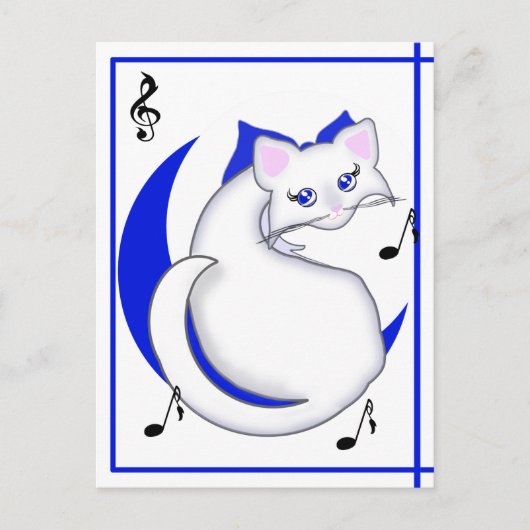 ビアンカ漫画子猫サンザブルースはがき ポストカード (正面)