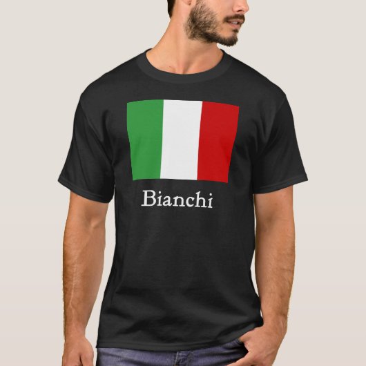 ビアンキのイタリア人の旗 Tシャツ (正面)