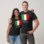 ビアンキのイタリア人の旗 Tシャツ (ユニセックス)