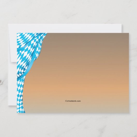 ビアーガーデンメイドオクトーバーフェスト招待状 招待状 (裏面)