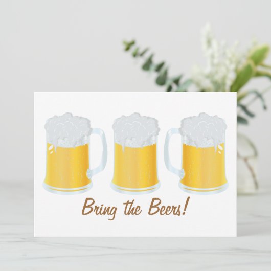 ビアーズビアフェストパーティー招待状 招待状 (スタンド正面)