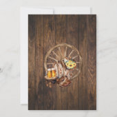 ビアーズブーツ&応援スンフラワーズウェスタン誕生日 招待状 (裏面)