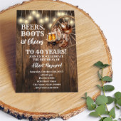 ビアーズブーツ&応援ズウエスタンカントリー誕生日 招待状