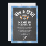ビアーズ&応援ズBBQバースデーパーティーANY AGE招待状 招待状<br><div class="desc">チャル素朴クボードbbqとビールの誕生日パーティー招待状デザイン何歳の誕生日パーティーにも最適。単に文字を変更してパーティーをバックプリントを含む</div>