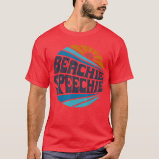 ビアーチスペッチースピーチセラピービーチレトロ夏 Tシャツ