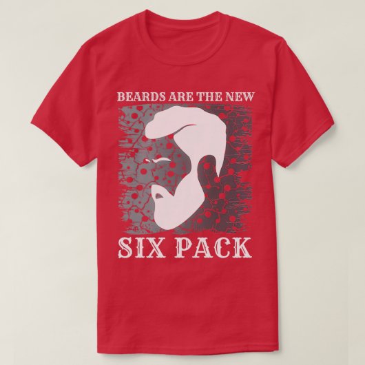 ビアードは新しい6つのパック18 Tシャツ (デザイン正面)