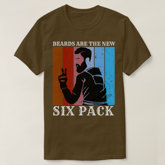 ビアードは新しい6つのパック35 Tシャツ (デザイン正面)