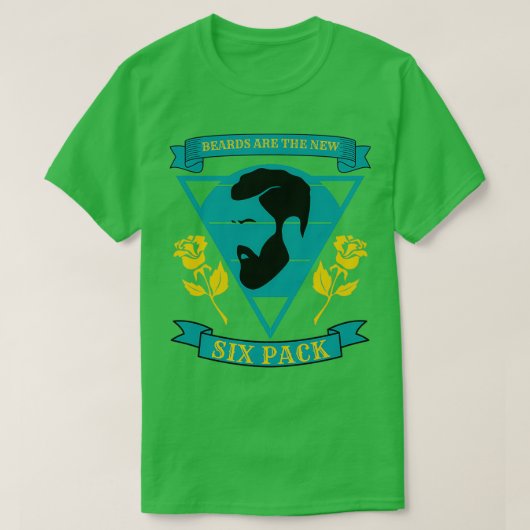 ビアードは新しい6つのパック38 Tシャツ (デザイン正面)