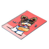 ビアーヨークシャーテリアピクニックタイム ノートブック (左側)