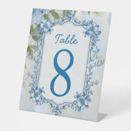 ビウエエレガントとホワイトオーバーレイの花結婚の数 台座サイン