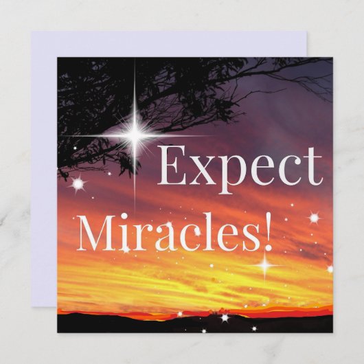 ビェルミラクルスパークルサンセット感動的引用文 (正面/裏面)