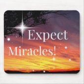 ビェルミラクルスパークルサンセット感動的引用文 マウスパッド (正面)