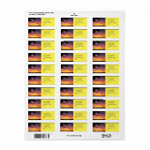 ビェルミラクルスパークルサンセット感動的引用文 ラベル (フルシート)