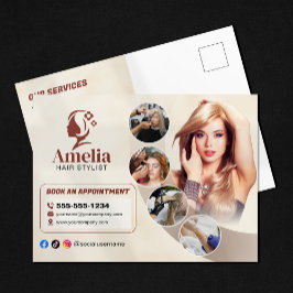 ビエエレガントゲ美容師サロンメイクアップワクシング ポストカード