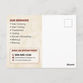 ビエエレガントゲ美容師サロンメイクアップワクシング ポストカード (裏面)