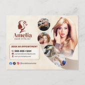 ビエエレガントゲ美容師サロンメイクアップワクシング ポストカード (正面)