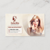 ビエエレガントゲ美容師サロンメイクアップワクシング 名刺 (正面)