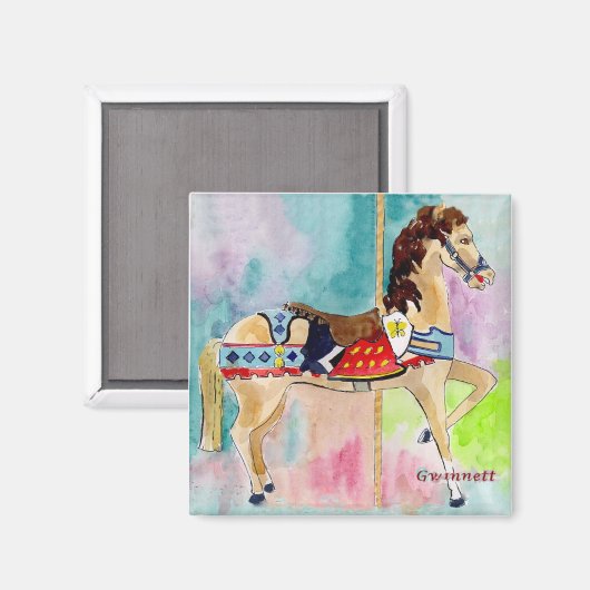 ビエゲ回転木馬ホース マグネット (正面/裏面)