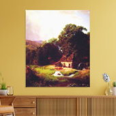 ビエルシュタットアルバートザオールドミル キャンバスプリント (インサイチュ (リビング))