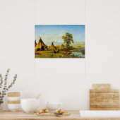 ビエルシュタットスーヴィレッジニアフォートララミー ポスター (キッチン)