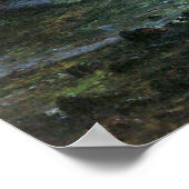 ビエルシュタットターコイズ海の海岸 ポスター (角)