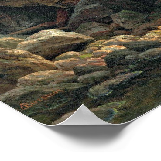 ビエルシュタットマウンテンブルック絵画ランドスケーズ ポスター (角)