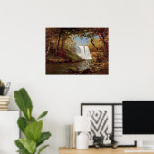 ビエルシュタットミンネハハ滝絵画ズ ポスター (ホームオフィス)