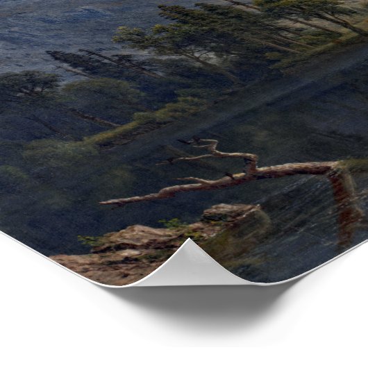 ビエルシュタット山スターキングヨセミテ絵画ーズ ポスター (角)