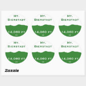 ビエルシュタット山ステッカー ラウンドシール (シート)