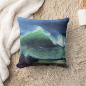 ビエルシュタット – エメラルド素晴らしシー絵画アート クッション (ブランケット)