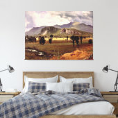 ビエルシュタット – モウトマウンテン、ニューハンプシャー キャンバスプリント (インサイチュ (寝室))