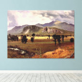 ビエルシュタット – モウトマウンテン、ニューハンプシャー キャンバスプリント (インサイチュ (ウッドフロア))