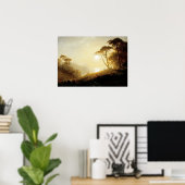 ビエルシュタット – ヨセミテバレーのシーン ポスター (ホームオフィス)