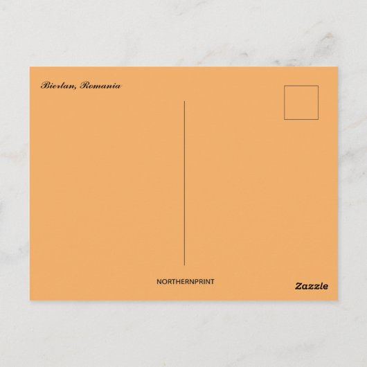 ビエルタン・ルーマニアの眺め ポストカード (裏面)