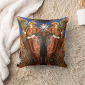 ビエル・クリスマスで天使を作る音楽 クッション (ブランケット)