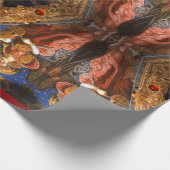 ビエル・クリスマスで天使を作る音楽 ラッピングペーパー (角)