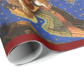 ビエル・クリスマスで天使を作る音楽 ラッピングペーパー (ロールコーナー)