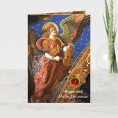 ビエル・クリスマスを迎える音楽を作る天使 シーズンカード (正面)