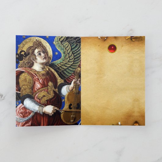 ビエル・クリスマスを迎える音楽を作る天使 シーズンカード (内部)