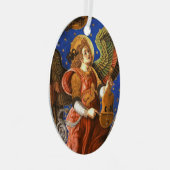 ビエル・クリスマスを迎える音楽を作る天使 メタルオーナメント (正面右)