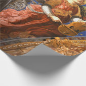 ビエル・クリスマスを迎える音楽を作る天使 ラッピングペーパー (角)