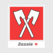 ビエル/ビエンヌ（スイス）の旗 シール (シート)