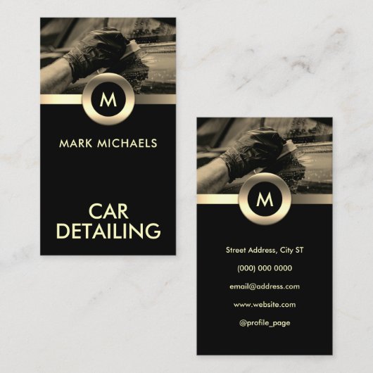 ビエレガントジネスカを詳細に説明するプロフェッショナル車 名刺 (正面/裏面)