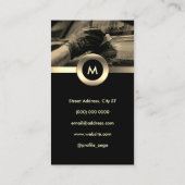 ビエレガントジネスカを詳細に説明するプロフェッショナル車 名刺 (裏面)