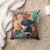 ビエレスドゥラミューズミュシャ クッション (ブランケット)