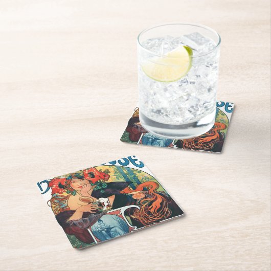 ビエレスドゥラミューズミュシャ スクエアペーパーコースター (インサイチュ)