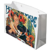 ビエレスドゥラミューズミュシャ ラージペーパーバッグ (裏面アングル)